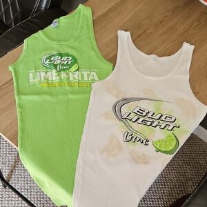 Bud Light Lime Tank Top Bundle - Green and White